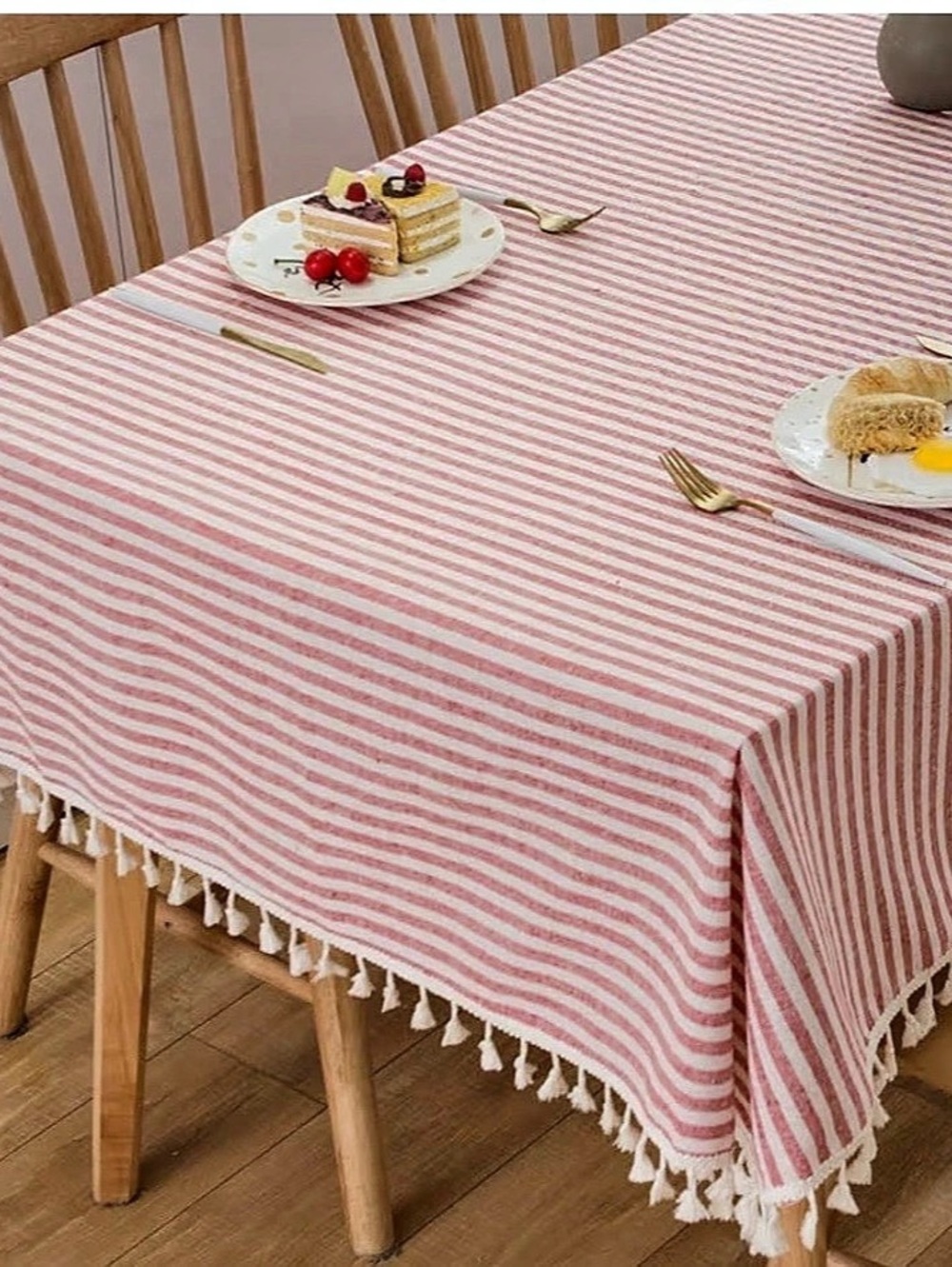 Red & White Striped Tablecloth Get Christmas Ready with this one…27